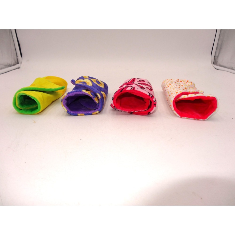 Cutetitos Plush Stuffed Animals Wraps 11" Blankets Only Lot of 4 Replacement Pcs